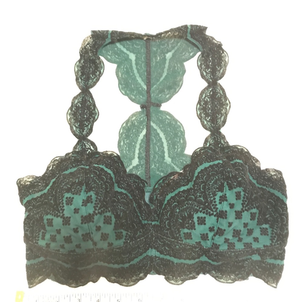 Hanky Panky burnout velvet racerback bralette M